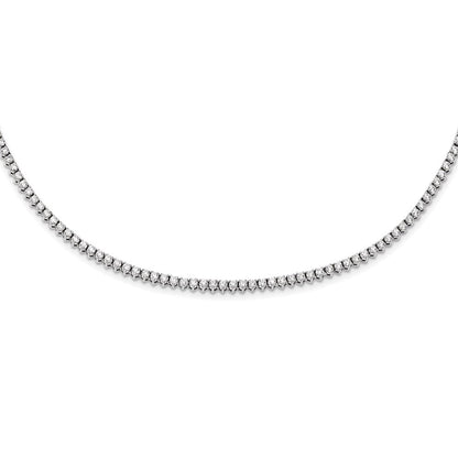 14K Weißgold Aa Diamant 20 Zoll Halskette