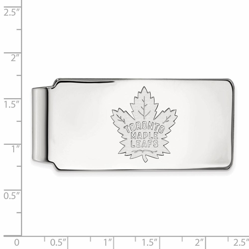 14K Weißgold Nhl Logoart Toronto Maple Leafs Geldklammer