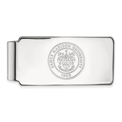 10K Weißgold Logoart James Madison University Wappen Geldklammer