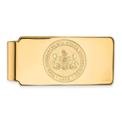 10K Gelbgold Gold Logoart Penn State University Wappen Geldklammer