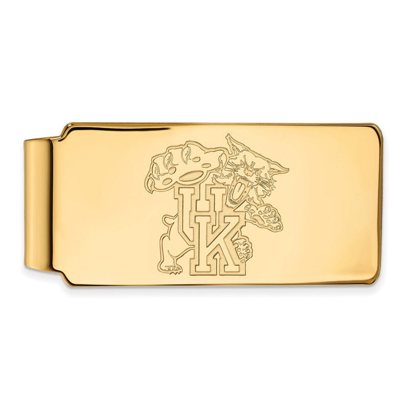 14K Gelbgold Gold Logoart University Of Kentucky U-k Wildkatze Geldklammer