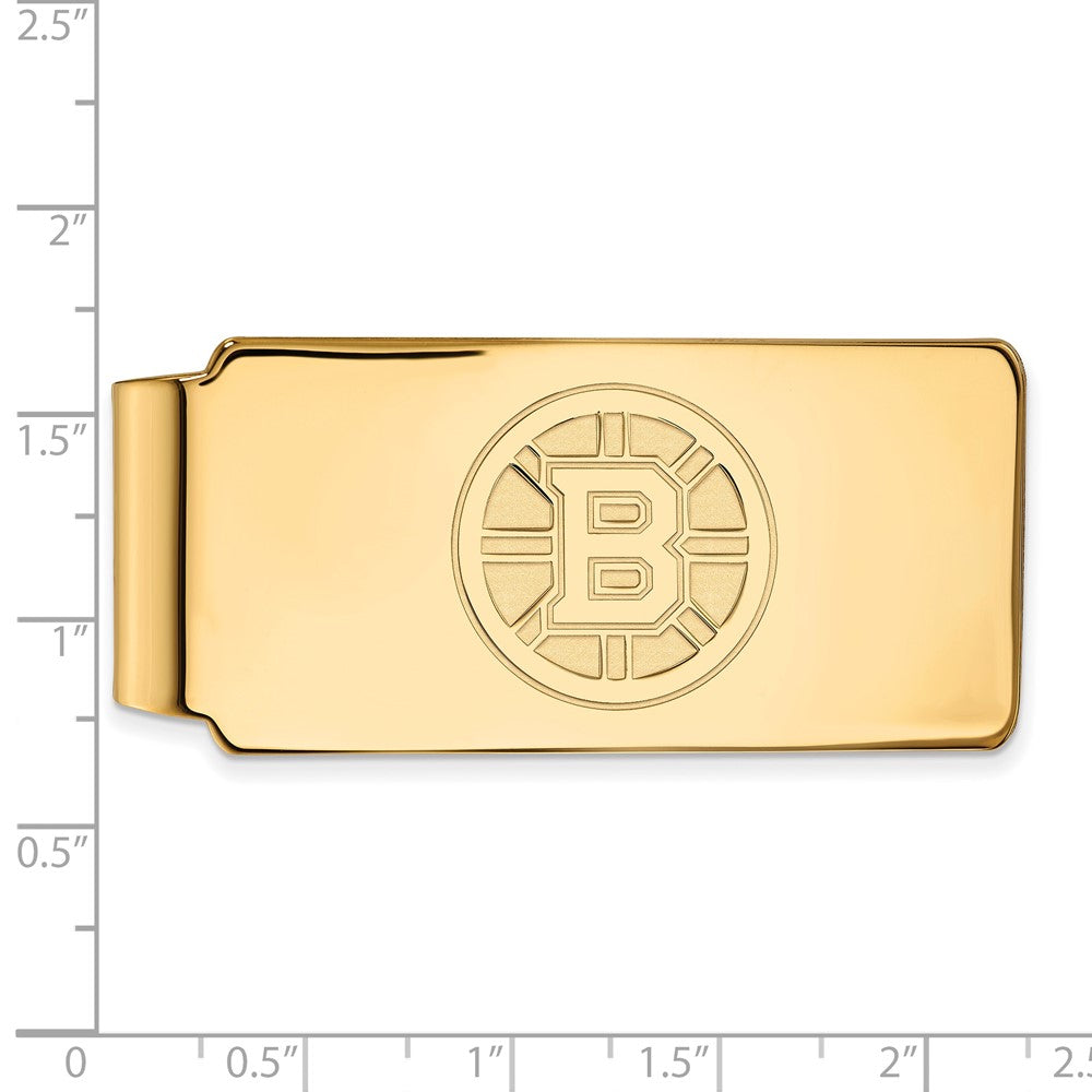 14K Gelbgold Gold Nhl Logoart Boston Bruins Geldklammer