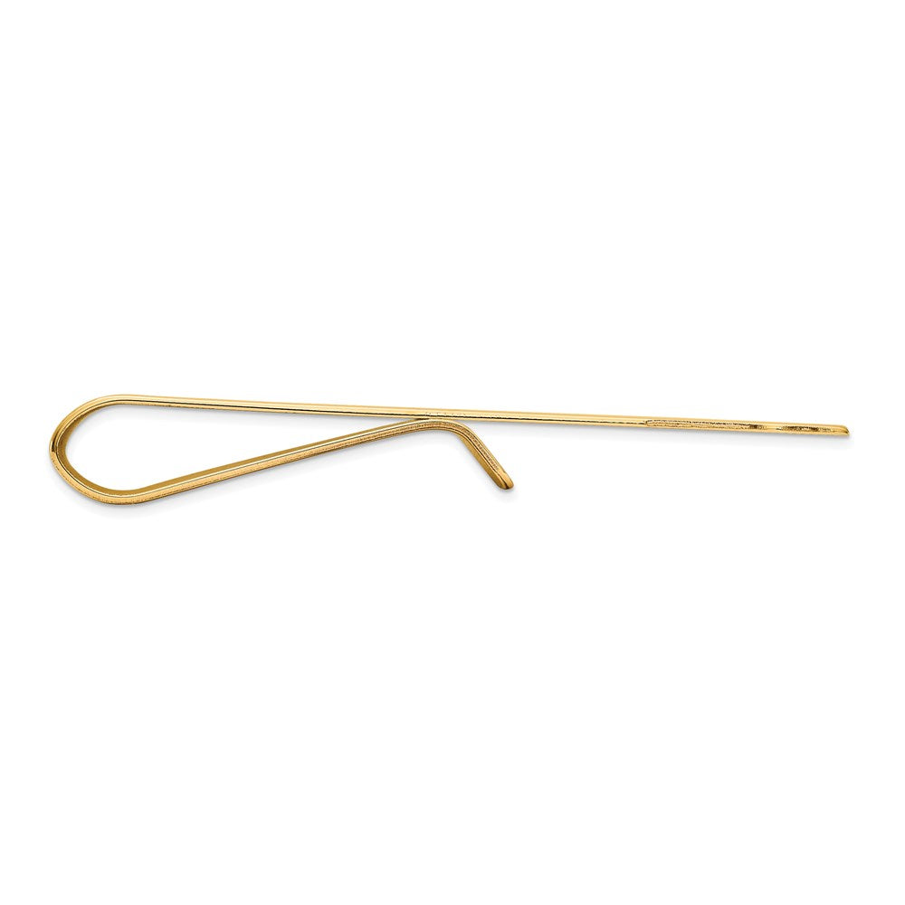 14K Gelbgold Herren Poliert Krawatten Stab