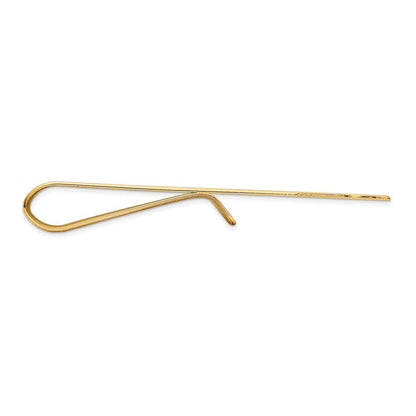 14K Gelbgold Herren Poliert Krawatten Stab