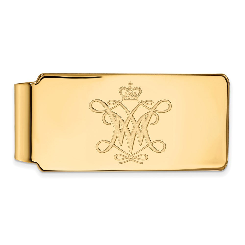10K Gelbgold Gold Logoart College Of William und Mary Geldklammer