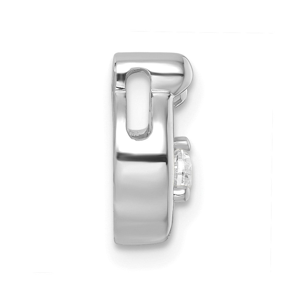 14K Weißgold 3 Echt Geburtsstein und Diamant. Mutter/child Kette Anhänger