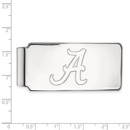10K Weißgold Logoart University Of Alabama Geldklammer