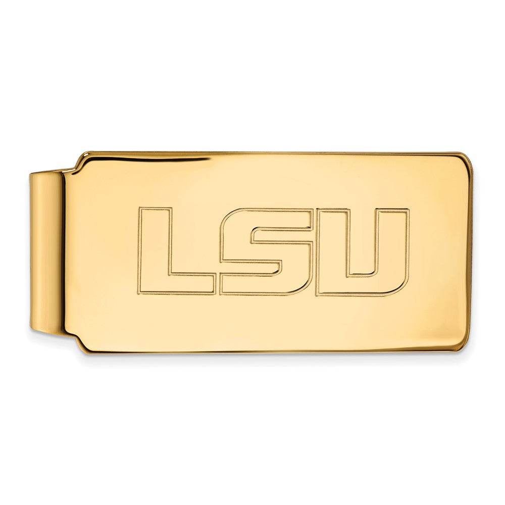 10K Gelbgold Gold Logoart Louisiana State University L-s-u Geldklammer