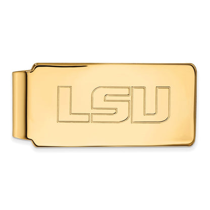 10K Gelbgold Gold Logoart Louisiana State University L-s-u Geldklammer
