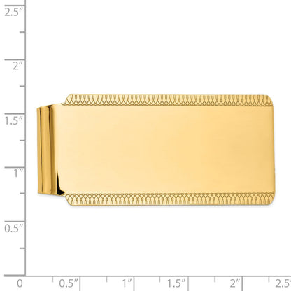 14K Gelbgold Herren Hoch Poliert Geldklammer