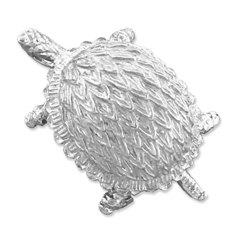 14K Gold Box-Schildkröte Gleitanhänger