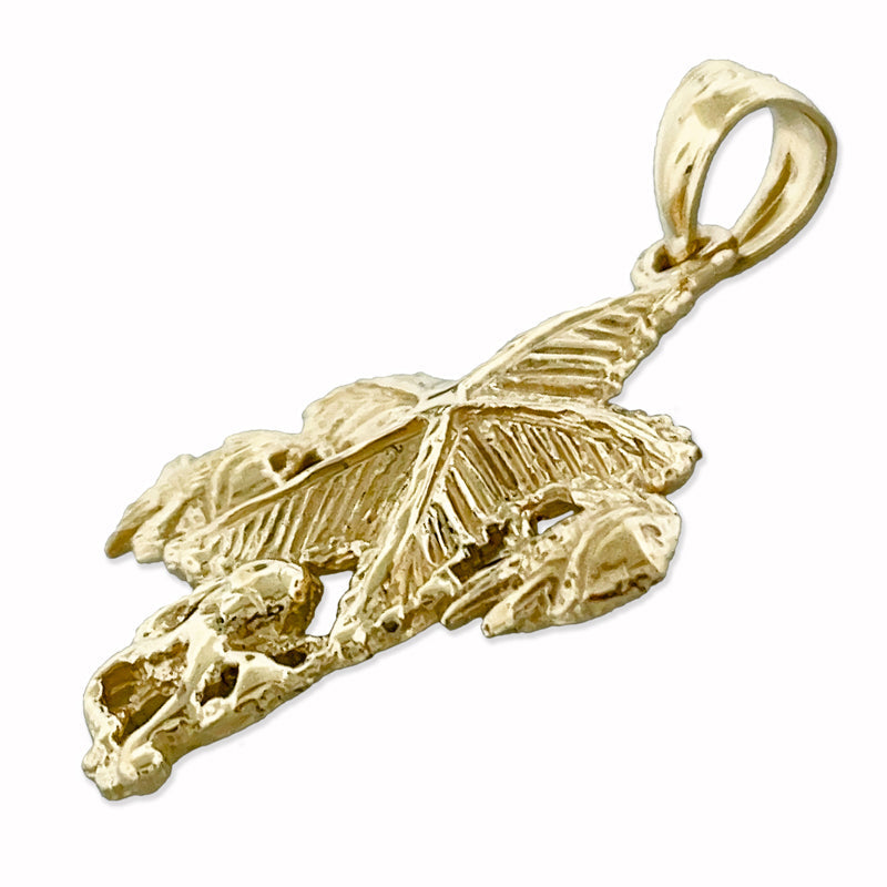 14K Gold Anhänger Seestern mit Oktopus- und Fisch-Akzenten