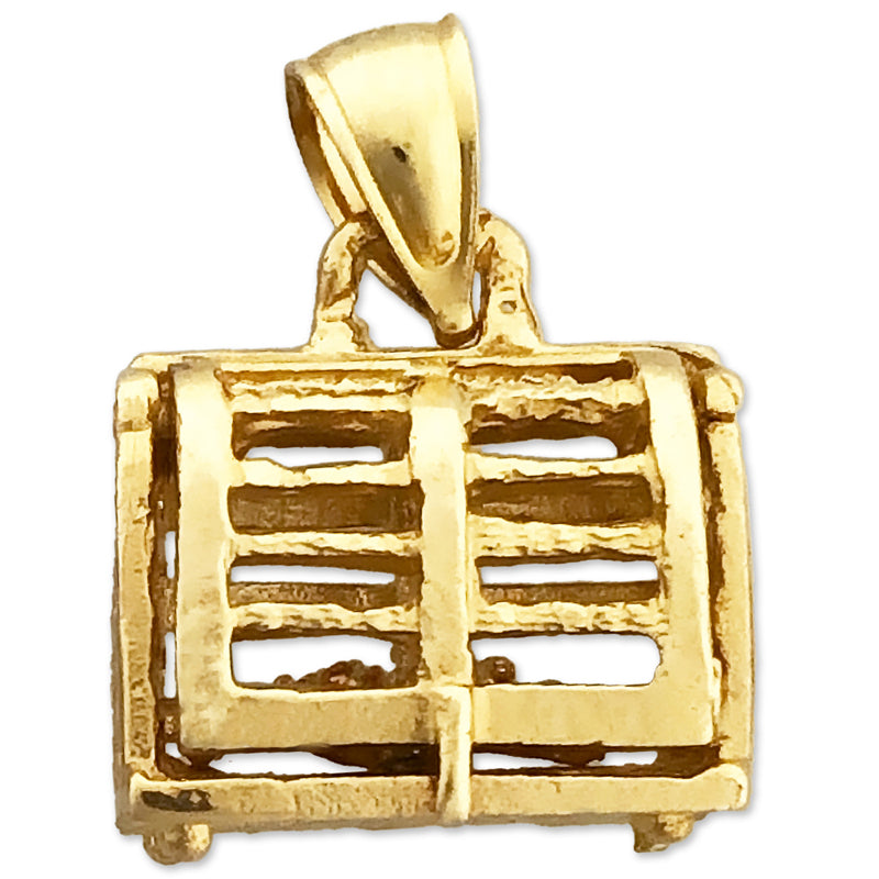 14K Gold 3D Hummerreusen-Charm