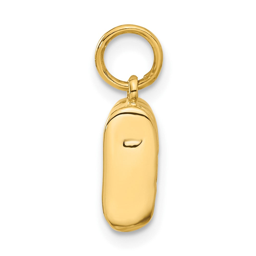 10K Gelbgold Einfach Baby Schuh Charm