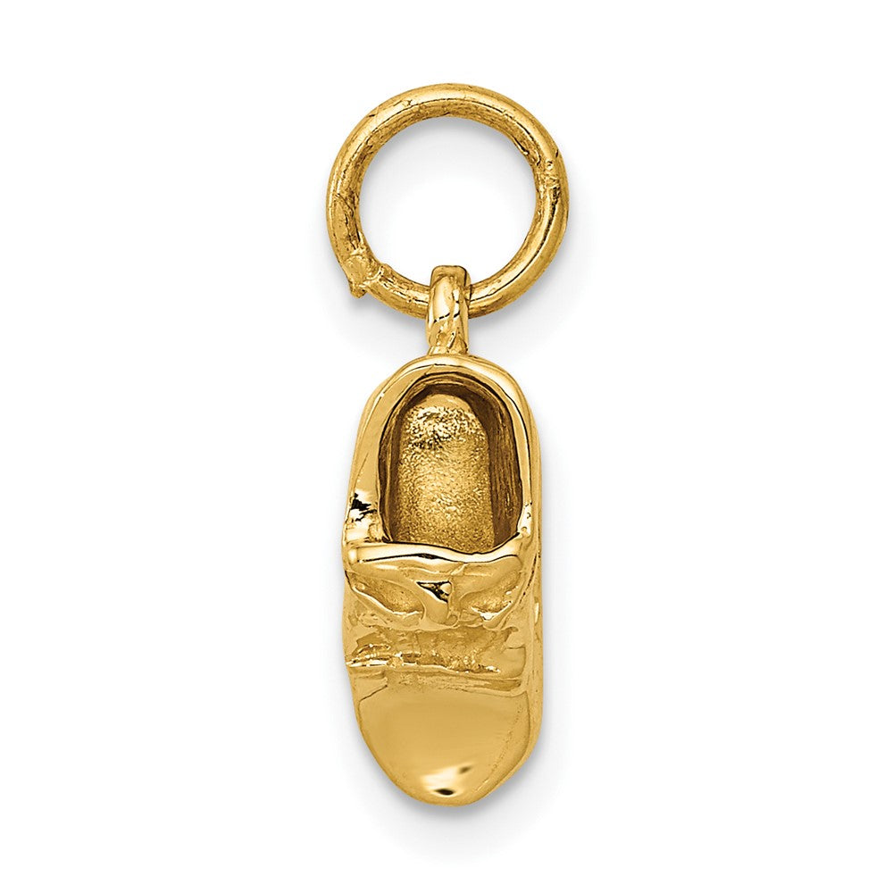 10K Gelbgold Einfach Baby Schuh Charm