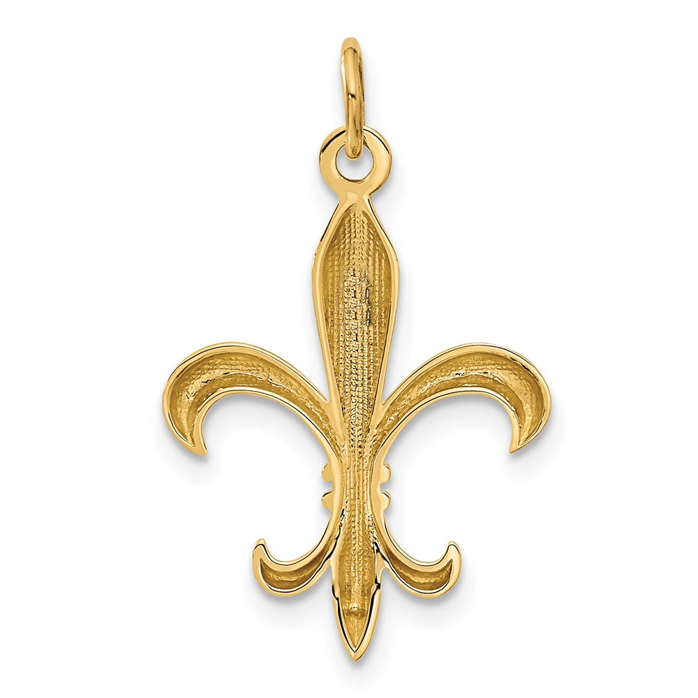 10K Gelbgold Hohl Fleur De Lis Charm Metal Mold