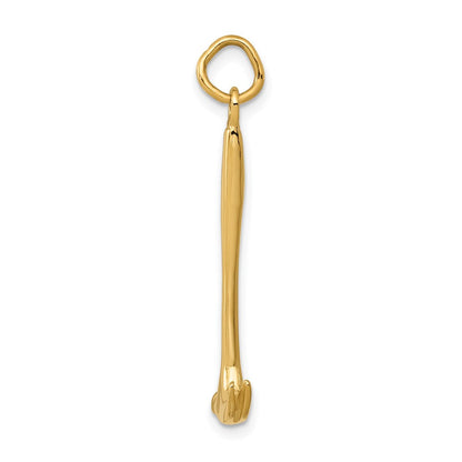 10K Gelbgold Hammer Charm