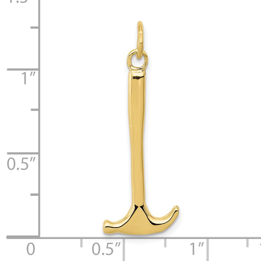 10K Gelbgold Hammer Charm
