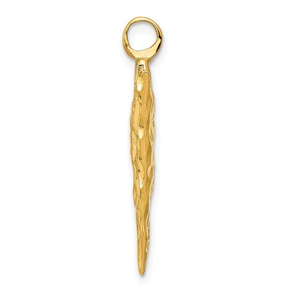 10K Gelbgold Pfeil Kopf Charm