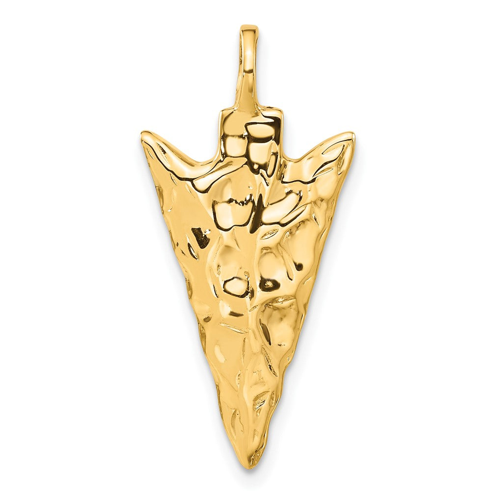 10K Gelbgold Pfeil Kopf Charm