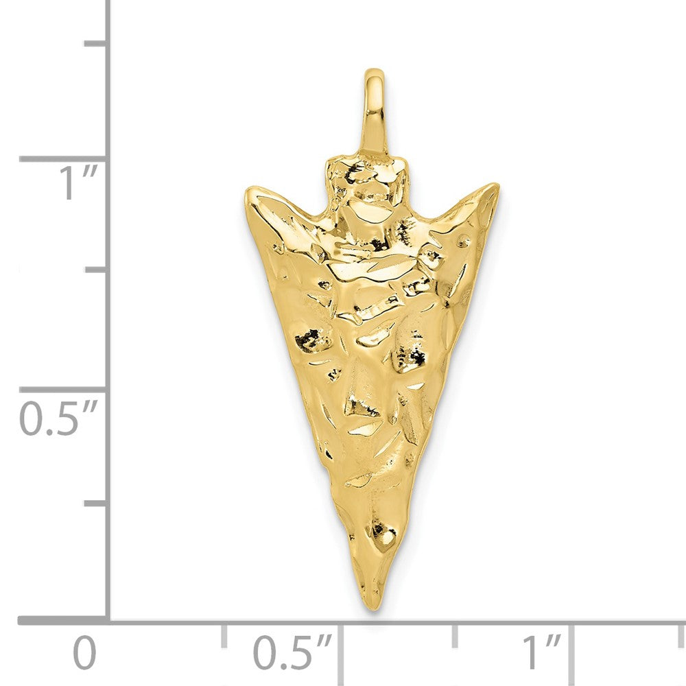 10K Gelbgold Pfeil Kopf Charm