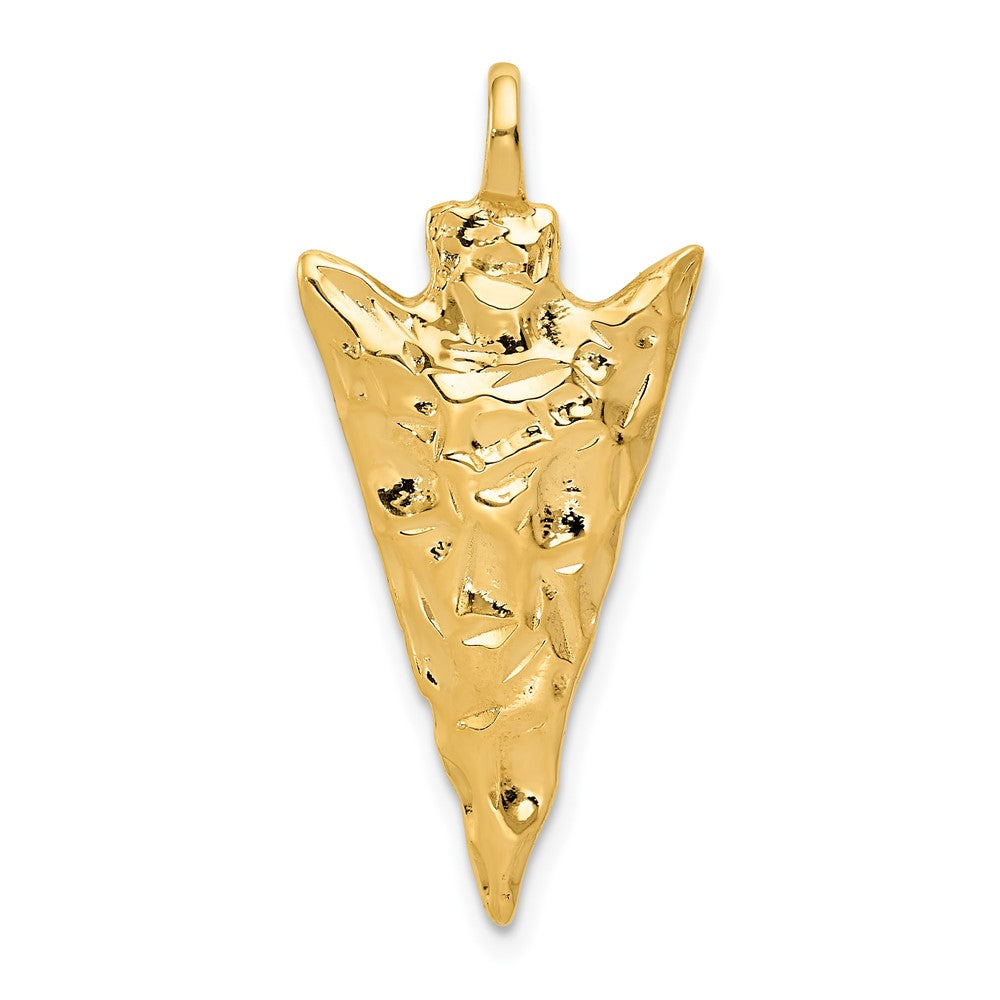 10K Gelbgold Pfeil Kopf Charm