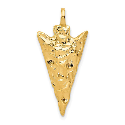 10K Gelbgold Pfeil Kopf Charm
