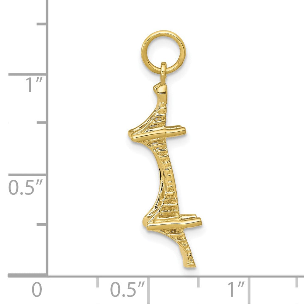10K Gelbgold Mackinac Bridge Charm
