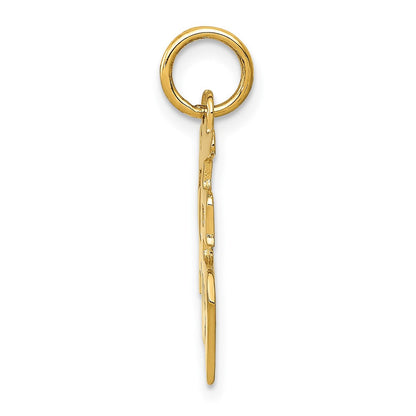 10K Gelbgold Good Luck Charm