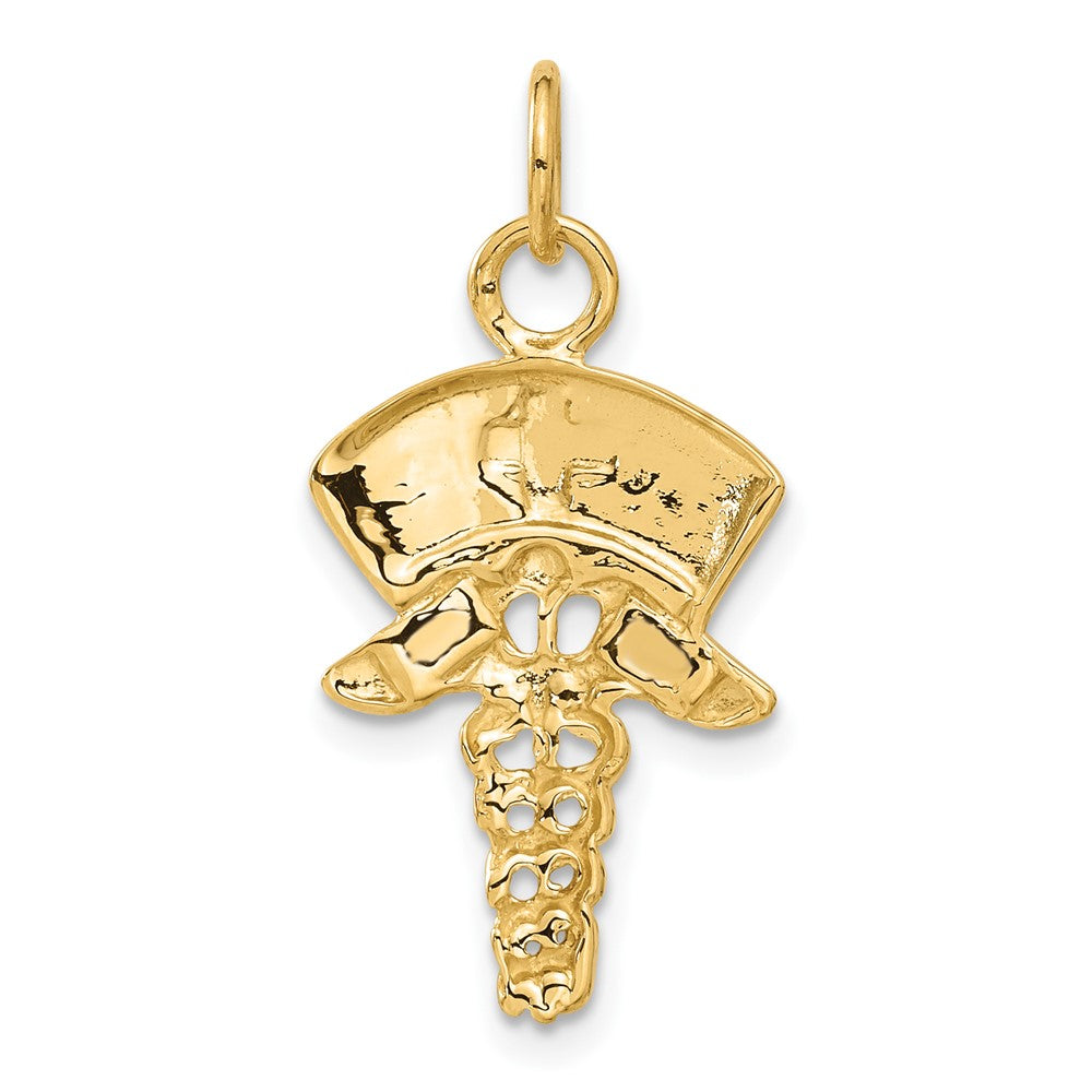 10K Gelbgold Krankenschwester Symbol Charm