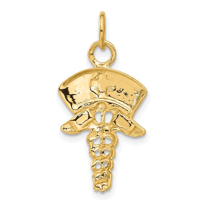 10K Gelbgold Krankenschwester Symbol Charm