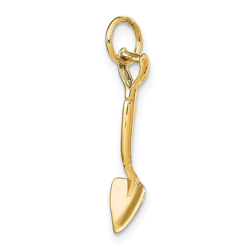 10K Gelbgold 3-d Spade Charm