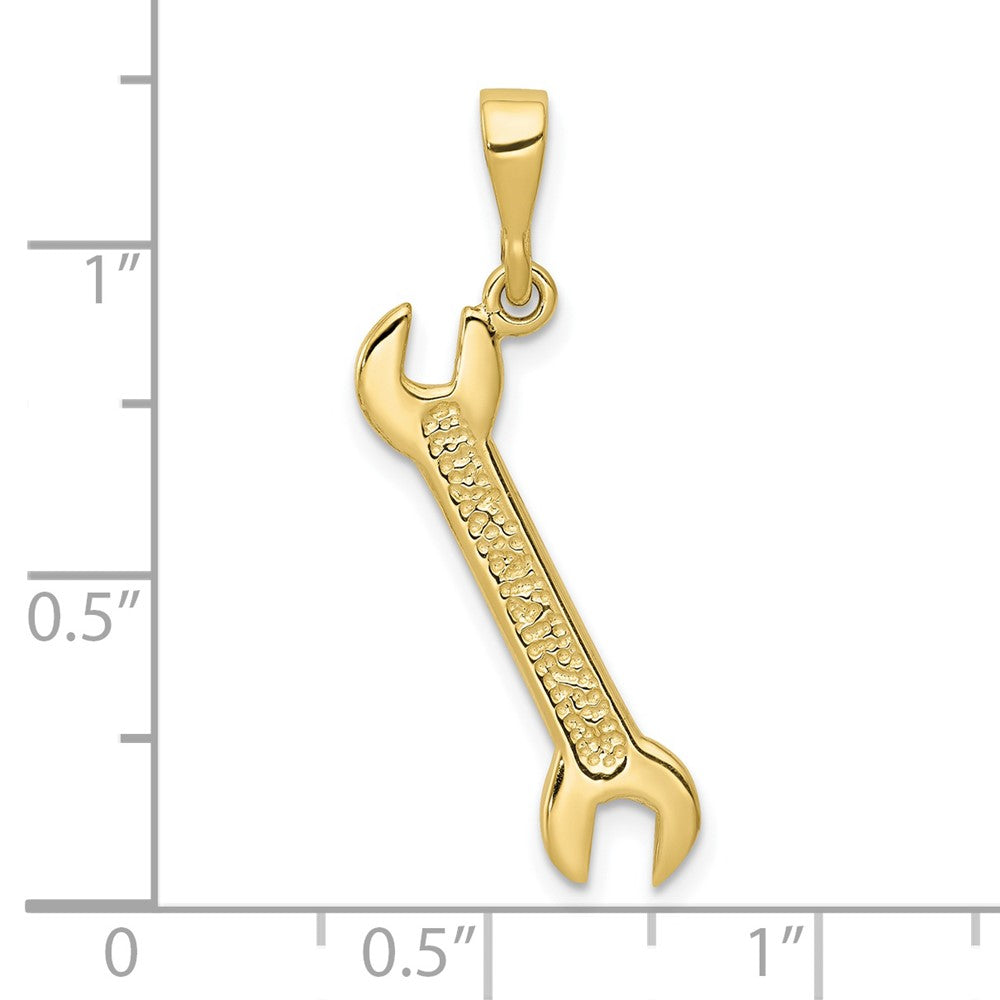 10K Gelbgold Wrench Charm