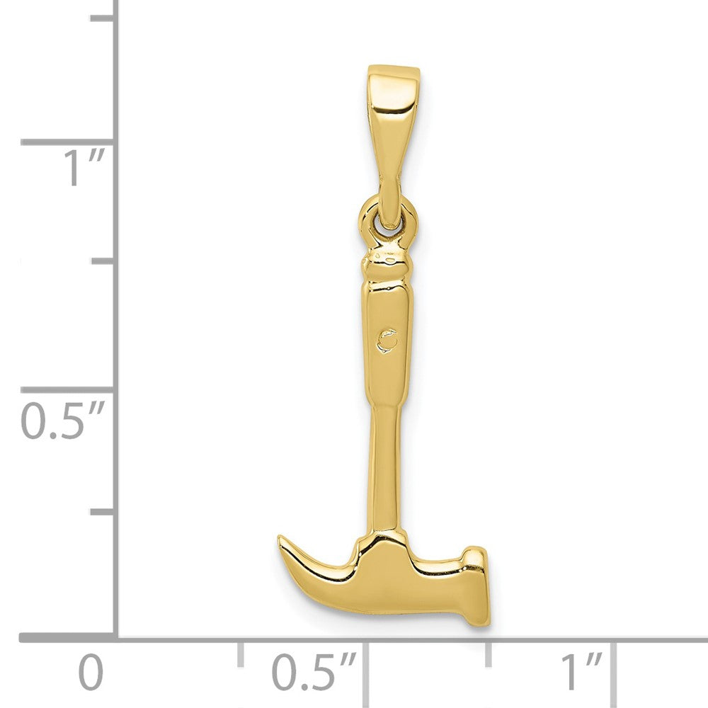 10K Gelbgold Hammer Charm