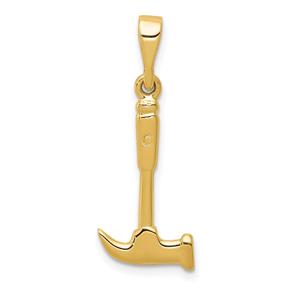 10K Gelbgold Hammer Charm