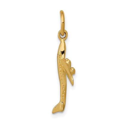 10K Gelbgold Jet Charm