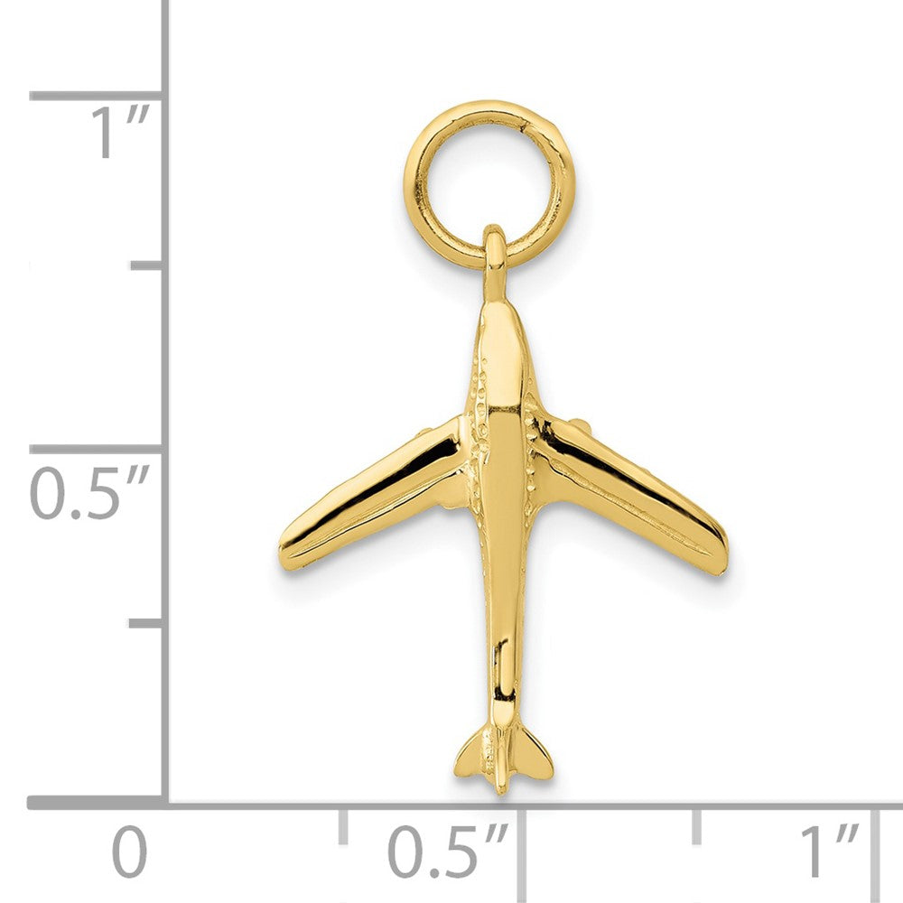 10K Gelbgold Jet Charm