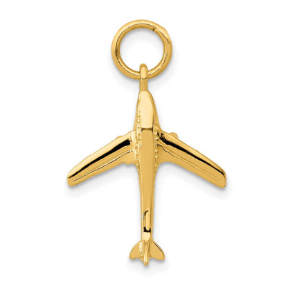10K Gelbgold Jet Charm
