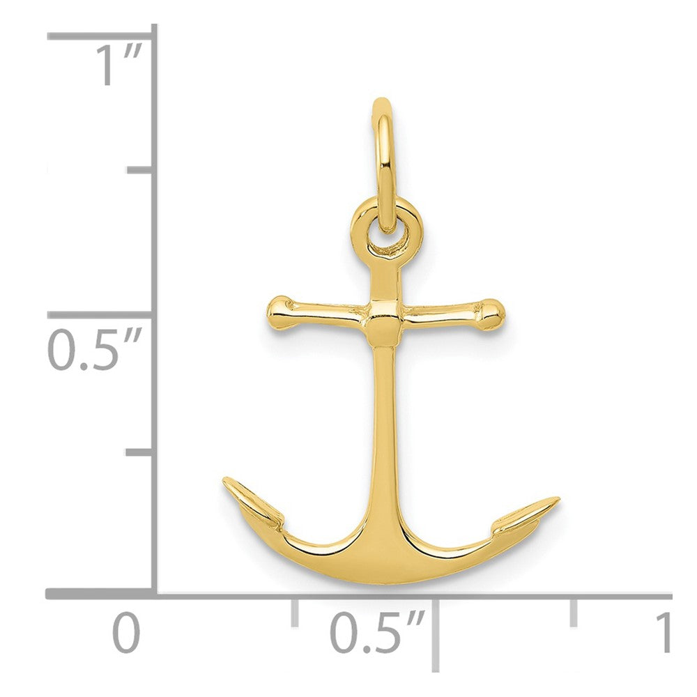 10K Gelbgold Anker Charm
