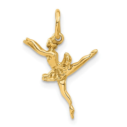 10K Gelbgold Ballerina Charm