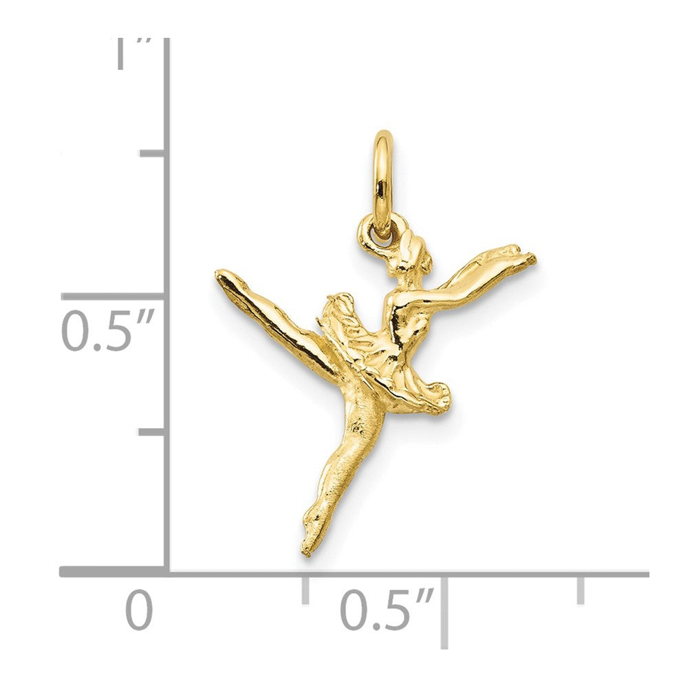 10K Gelbgold Ballerina Charm