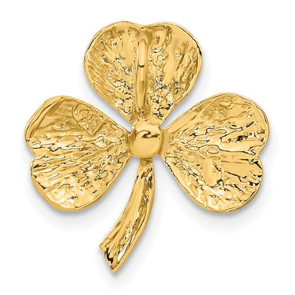 10K Gelbgold Kleeblatt Kette Anhänger