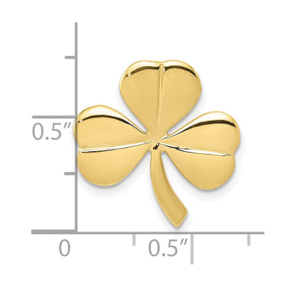 10K Gelbgold Kleeblatt Kette Anhänger