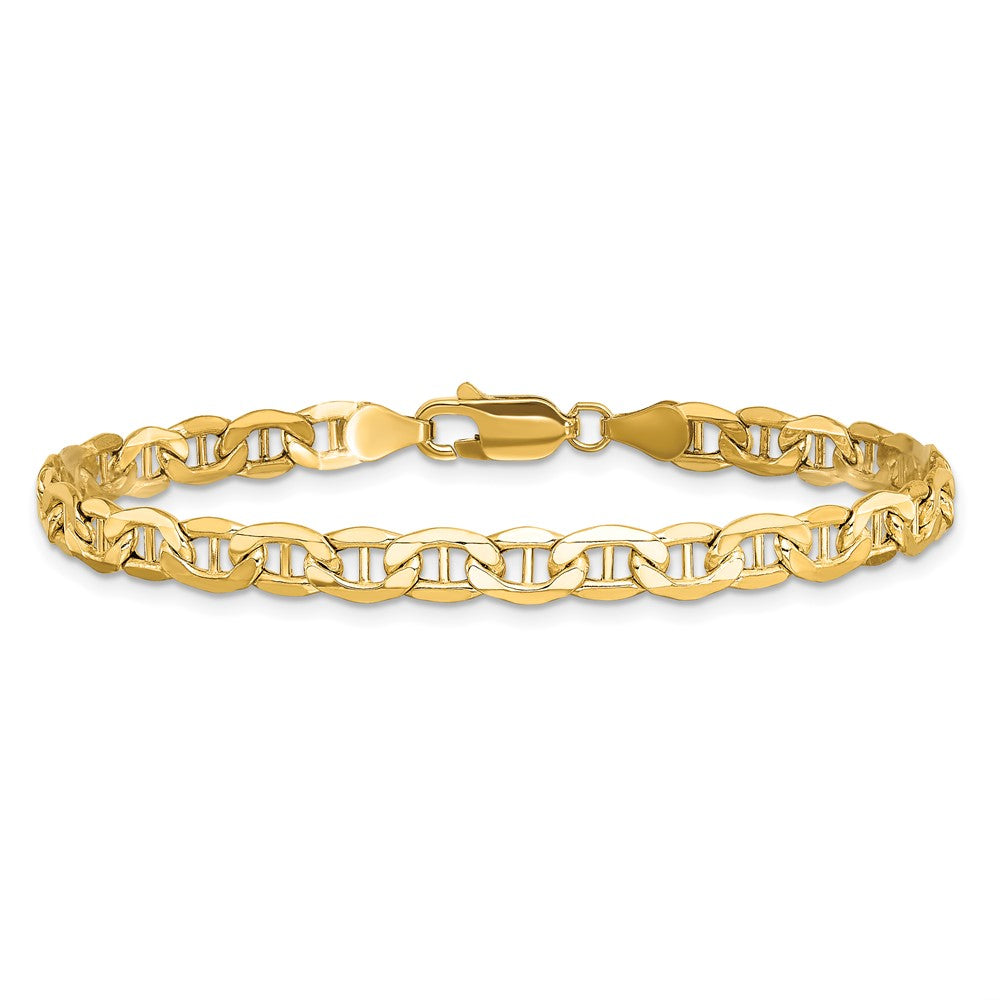 10K Gelbgold 4.75mm Halbmassiv Anker Gliederarmband