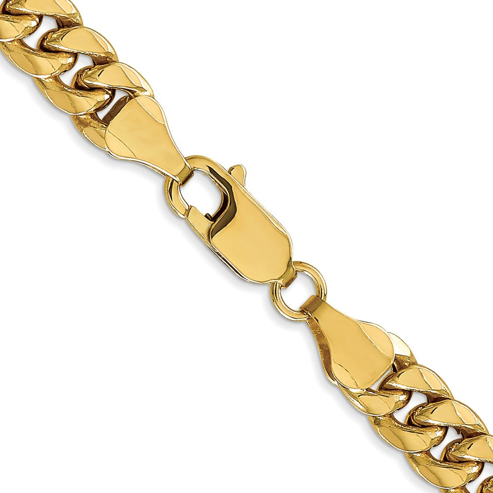 10K Gelbgold 6.75mm Halbmassiv Miami Kubanisch Halskette