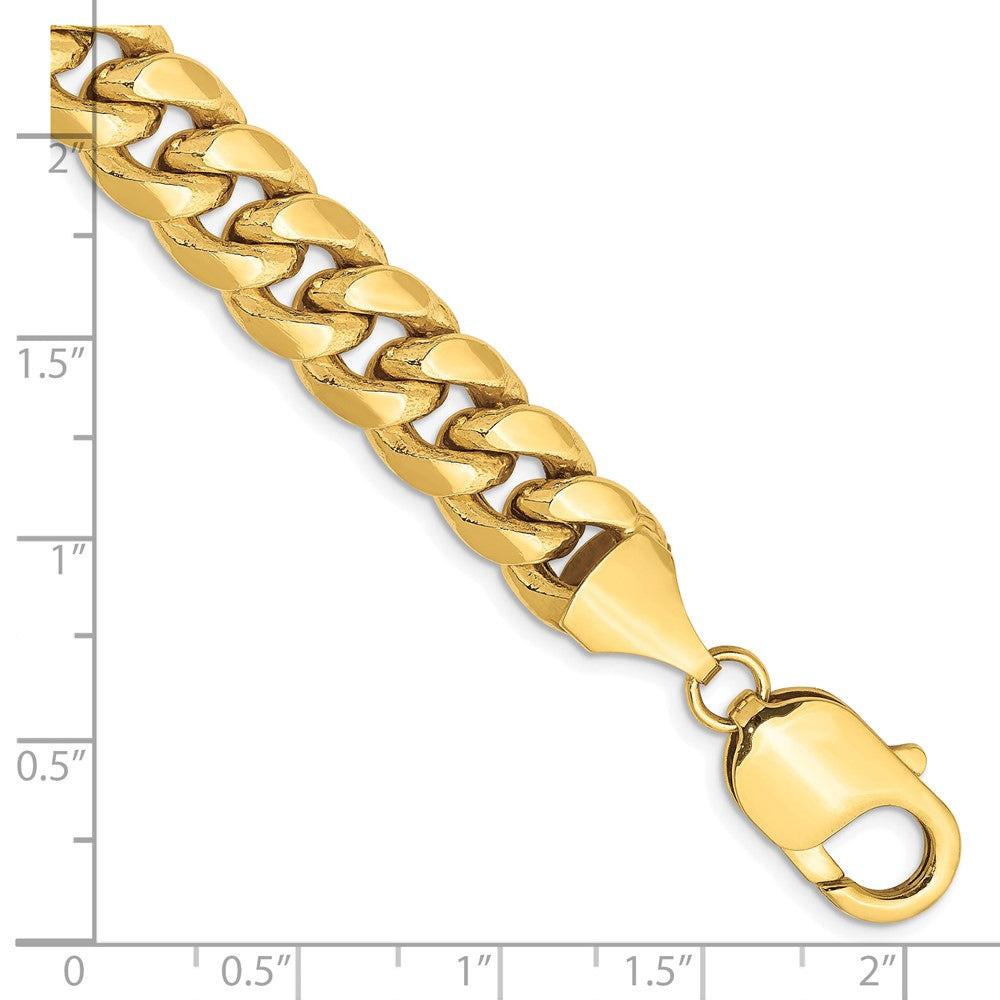 10K Gelbgold 9.3mm Halbmassiv Miami Kubanisch Gliederarmband