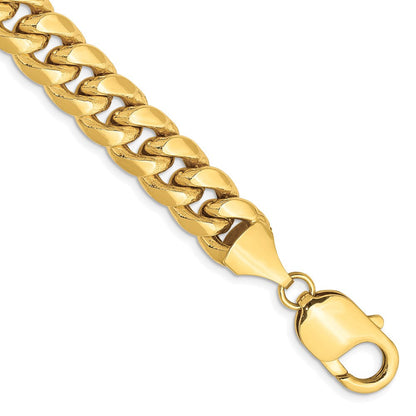 10K Gelbgold 9.3mm Halbmassiv Miami Kubanisch Gliederarmband