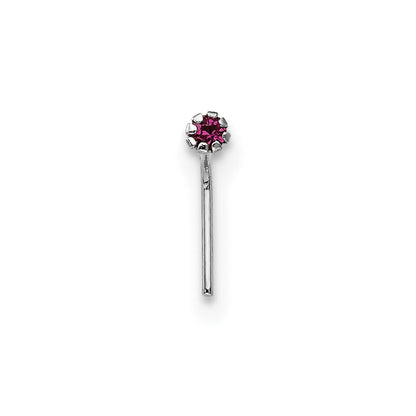 10K Weißgold 1.5mm Set Of 3 Zirkonia Nasen Studs