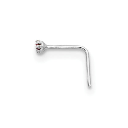 10K Weißgold 1.5mm Set Of 3 Zirkonia Nasen Studs