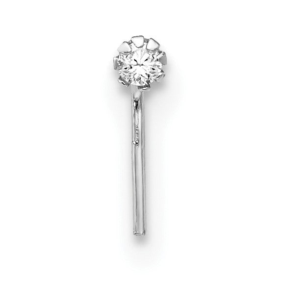 10K Weißgold 1.5mm Set Of 3 Zirkonia Nasen Studs